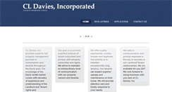 Desktop Screenshot of cldaviesproperties.com